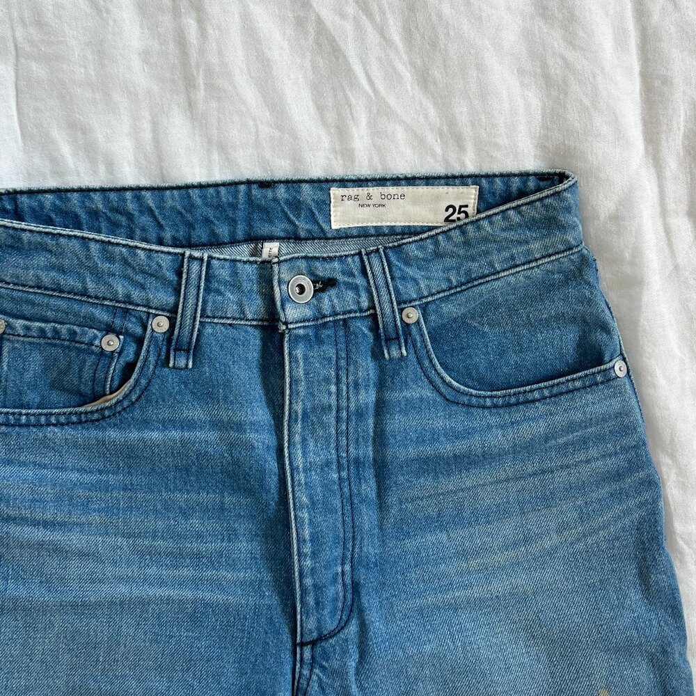 Rag & Bone Nina High Waist Ankle Cigarette Jeans - Size 25